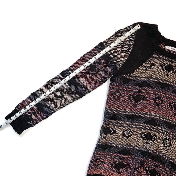 Multicolor Aztec Inspired Pattern Sweater - Picture 3 of 8